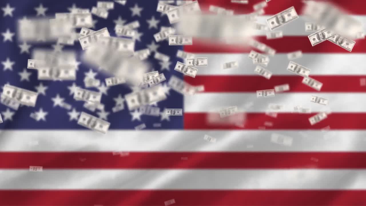 미국  ⁇ 발 과 달러 지폐