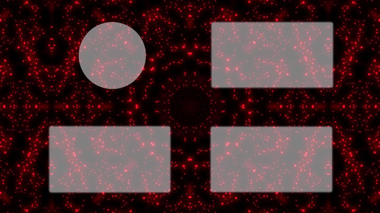 입자 반이는 칼레도스코프 엔드 카드 엔딩 스크린 모션 그래픽