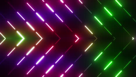 abstract neon arrow pattern