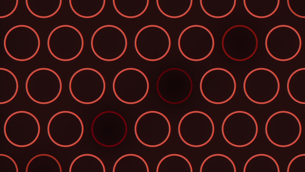 Glowing red circle pattern on dark background