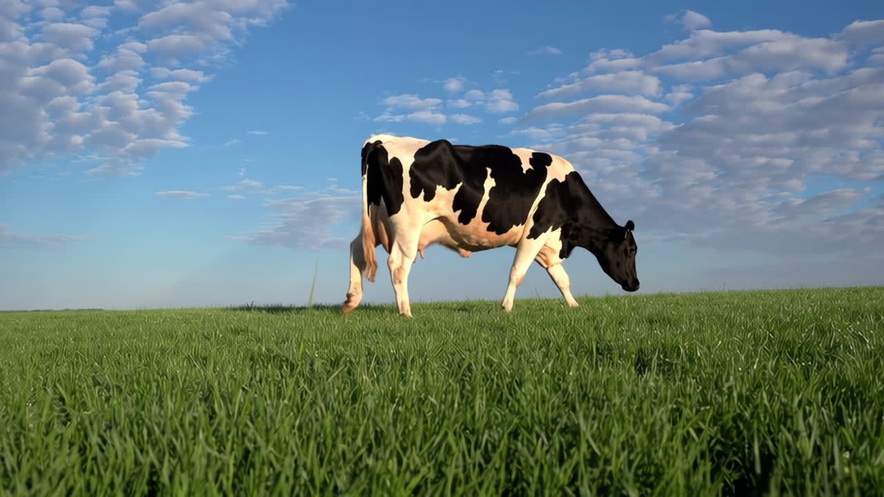 vaca en un campo verde