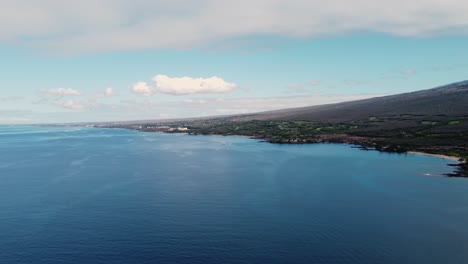 cinematic aerial view capturing a beautiful south maui beach, maui county, hawaii