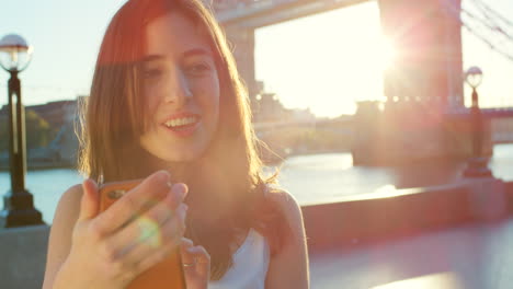 happy young woman laughing