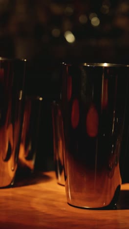 bartender prepares and ignites a cocktail