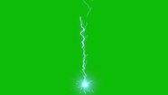 Efectos Visuales Vfx Truenos Energ a El ctrica En Pantalla Verde 