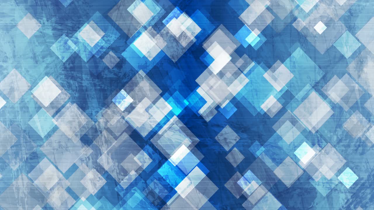 파란색 그룬지 사각형 추상적인 기하학적 운동 배경