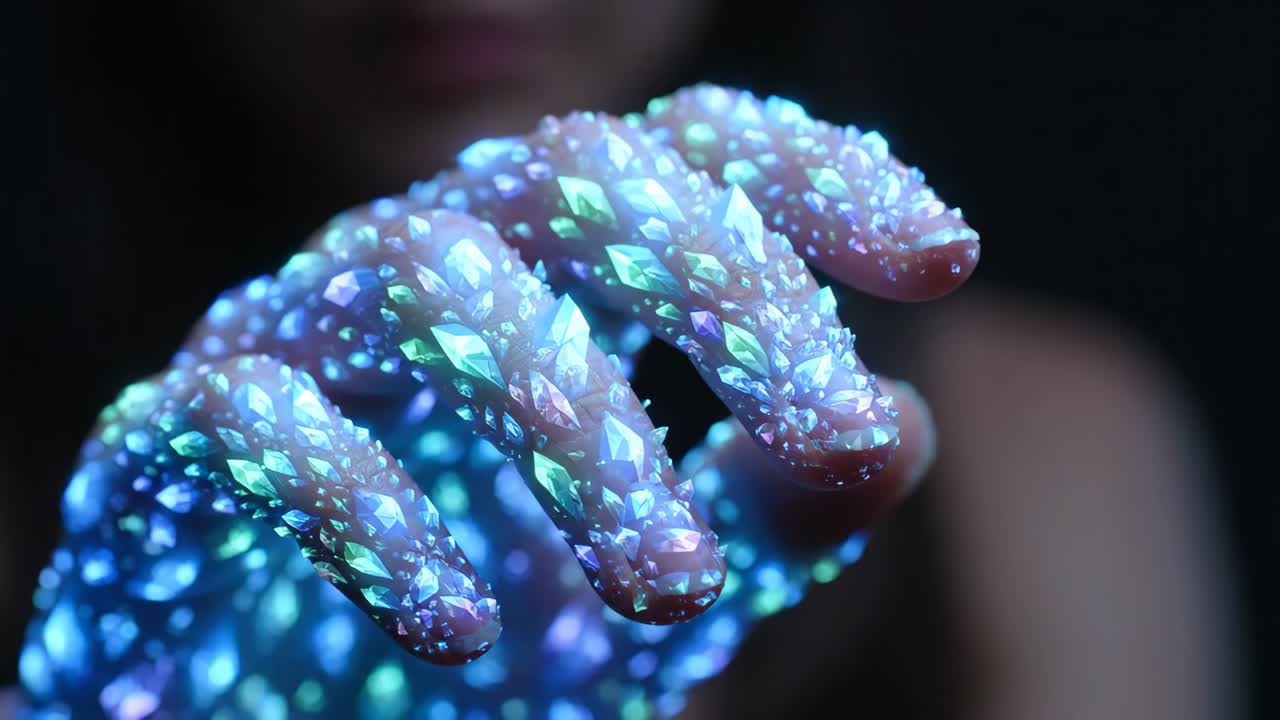 Crystalline Nail Art