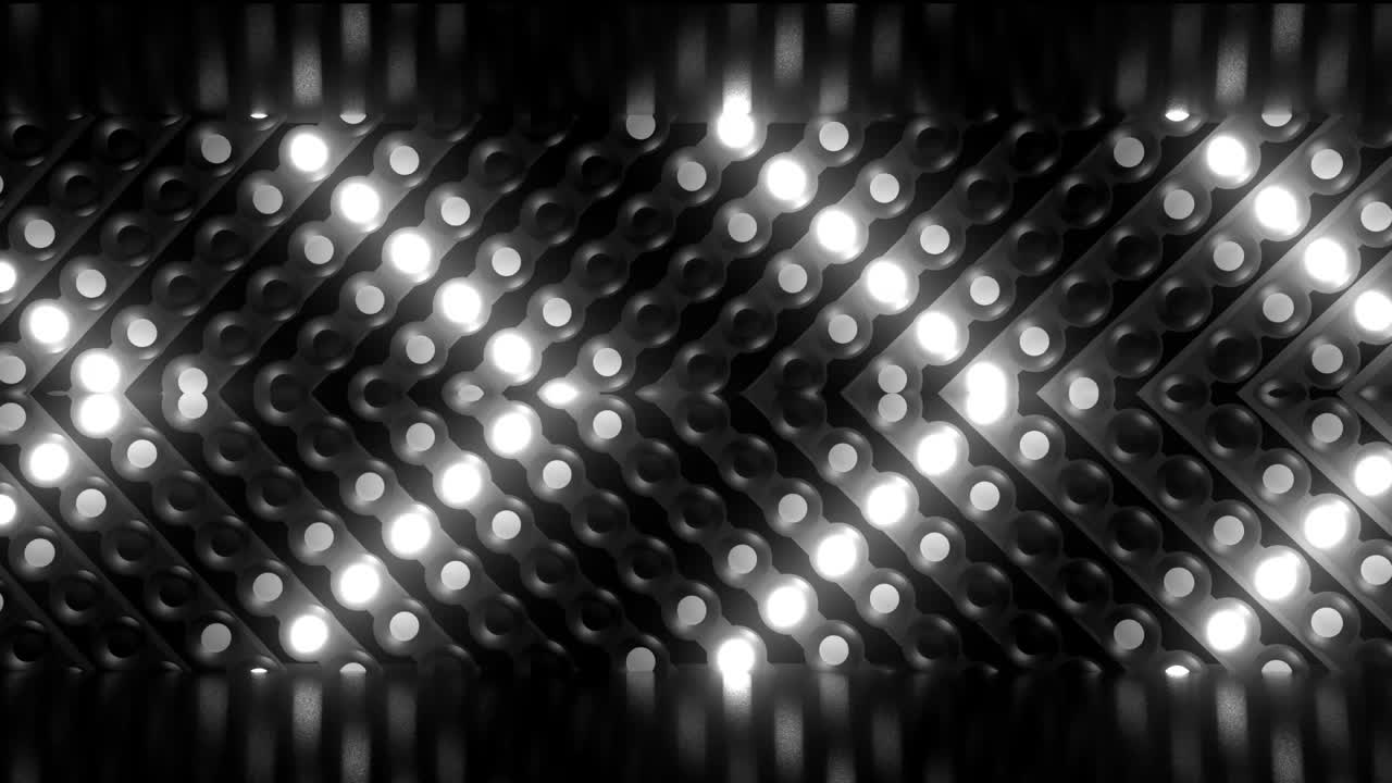 Black and White Led Light Pattern