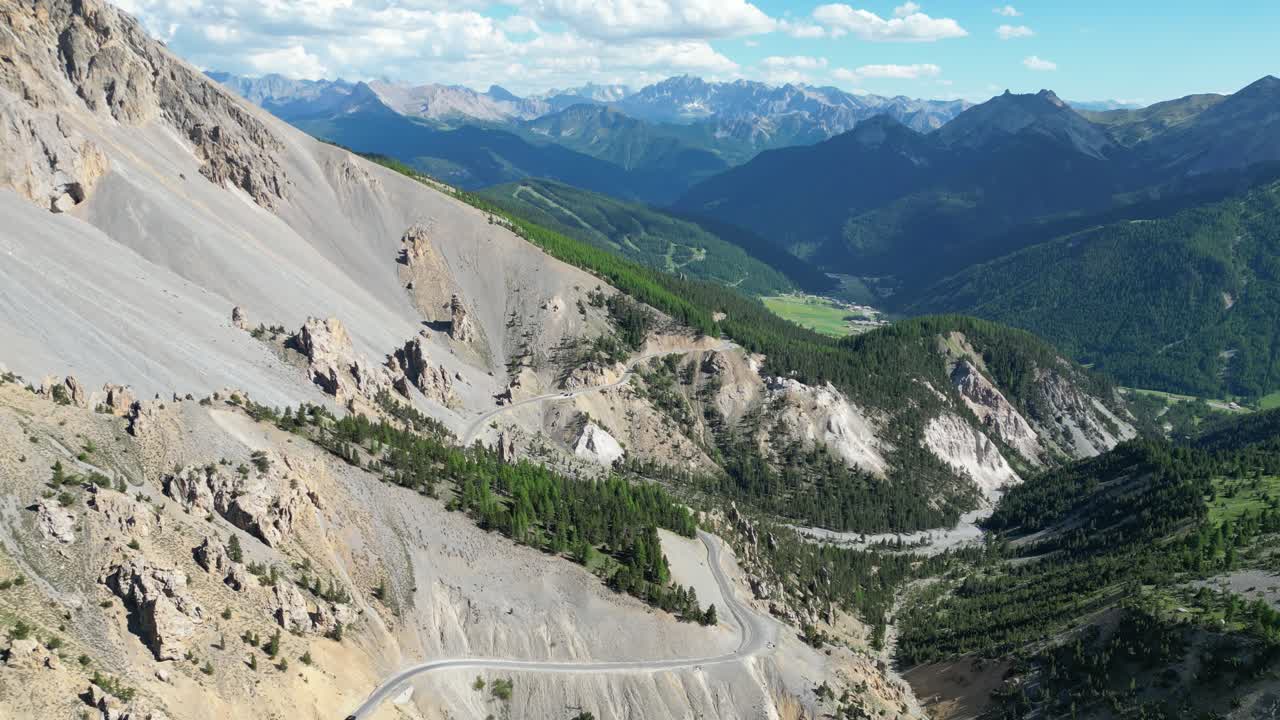 프랑스 알프스 (alpes-côte d'ivoire, hautes-alpes, 프랑스) - 항공 4k