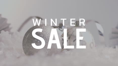 video generado digitalmente de la venta de invierno 4k