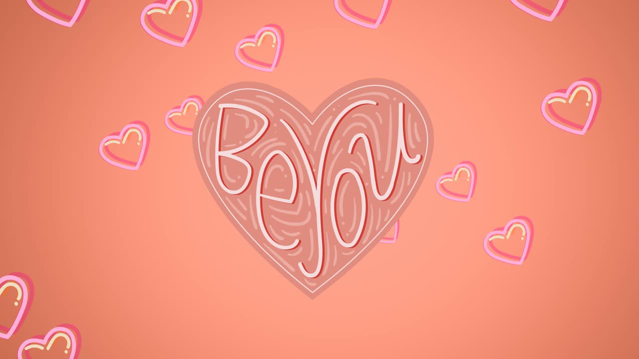 파란색 심장, 날아다니는 심장 위에서 당신이 되는 애니메이션