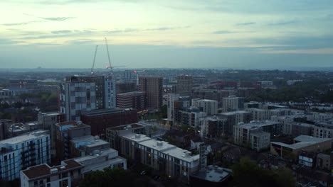 aerial view of suburban town colindale in barnet borough, north london