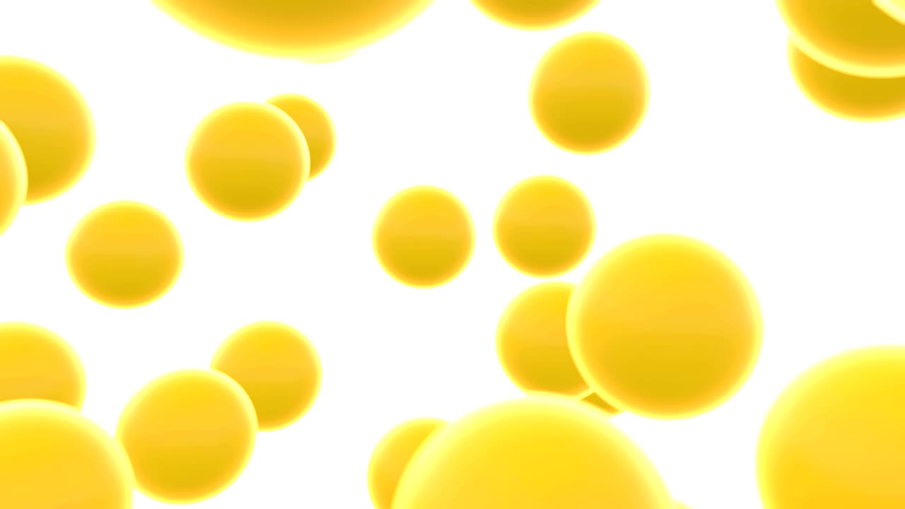 추상적인 3d 다채로운 날아다니는 구 또는 공.