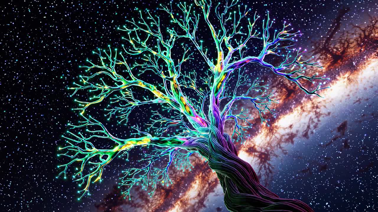 Glowing Cosmic Tree