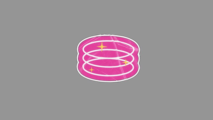 Pink Layered Spiral Element Folding Animation
