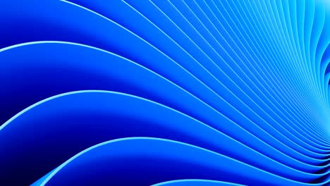 lue background with abstract spiral geometry. looped 3d animation.