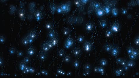 animación de partículas de estrellas brillantes gráficos de movimiento