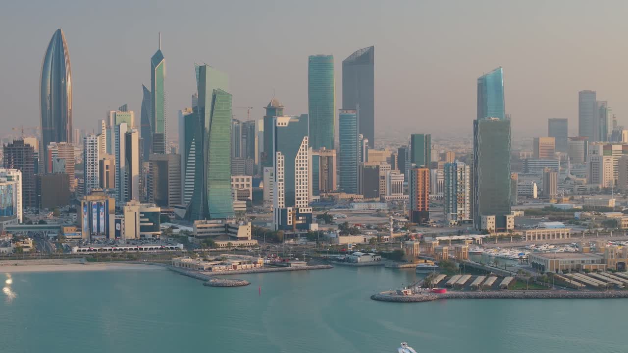Cityscapes from Sharq port, historic waterfront district, Kuwait, Middle East