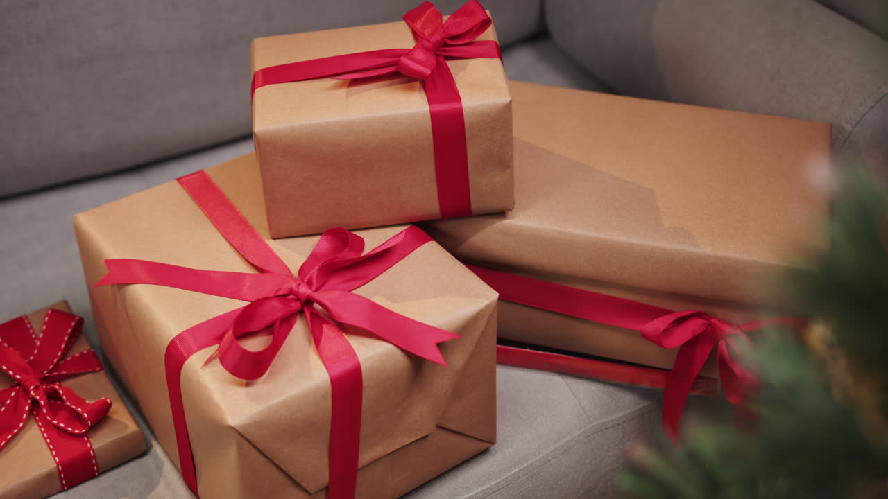 Wrapped christmas gifts