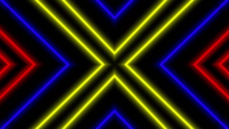 neon geometric pattern illumination animation motion graphics