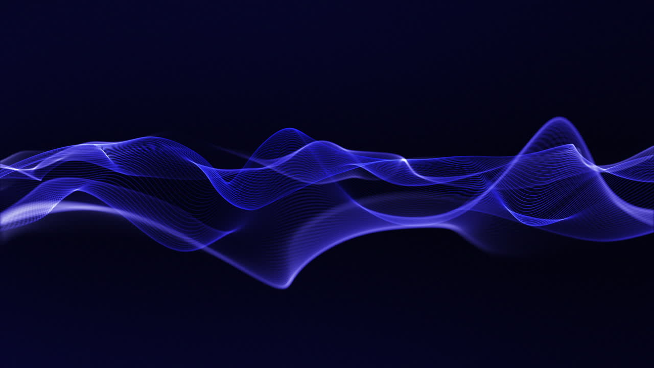 Calm Blue Fluid Lines – Minimal Smooth Wave Motion Graphics
