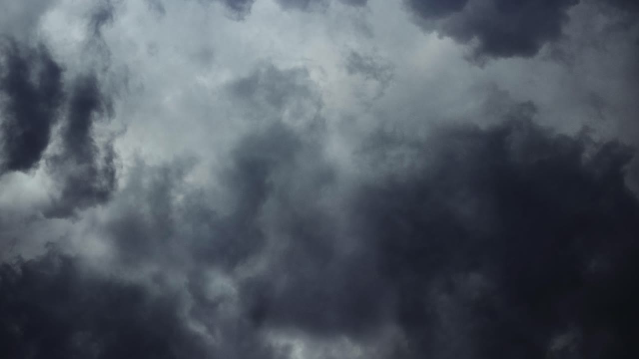 POV Thunderstorm Clouds With Lightning 4K