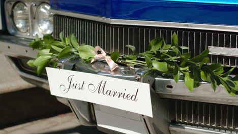 close up view of decorated car