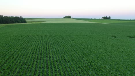 aerial views of farmland and fields