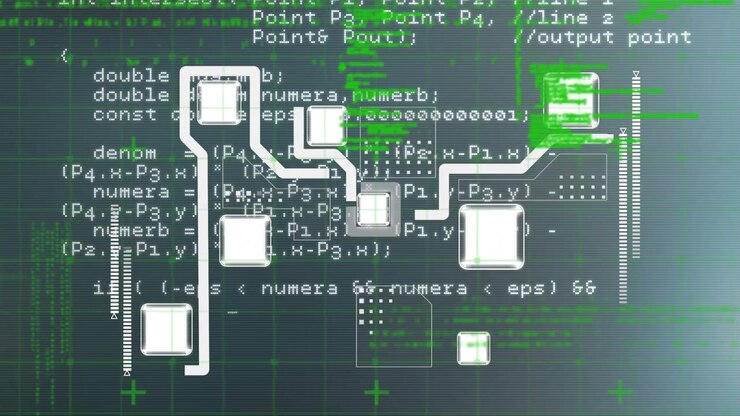 Animation of connections and data processing