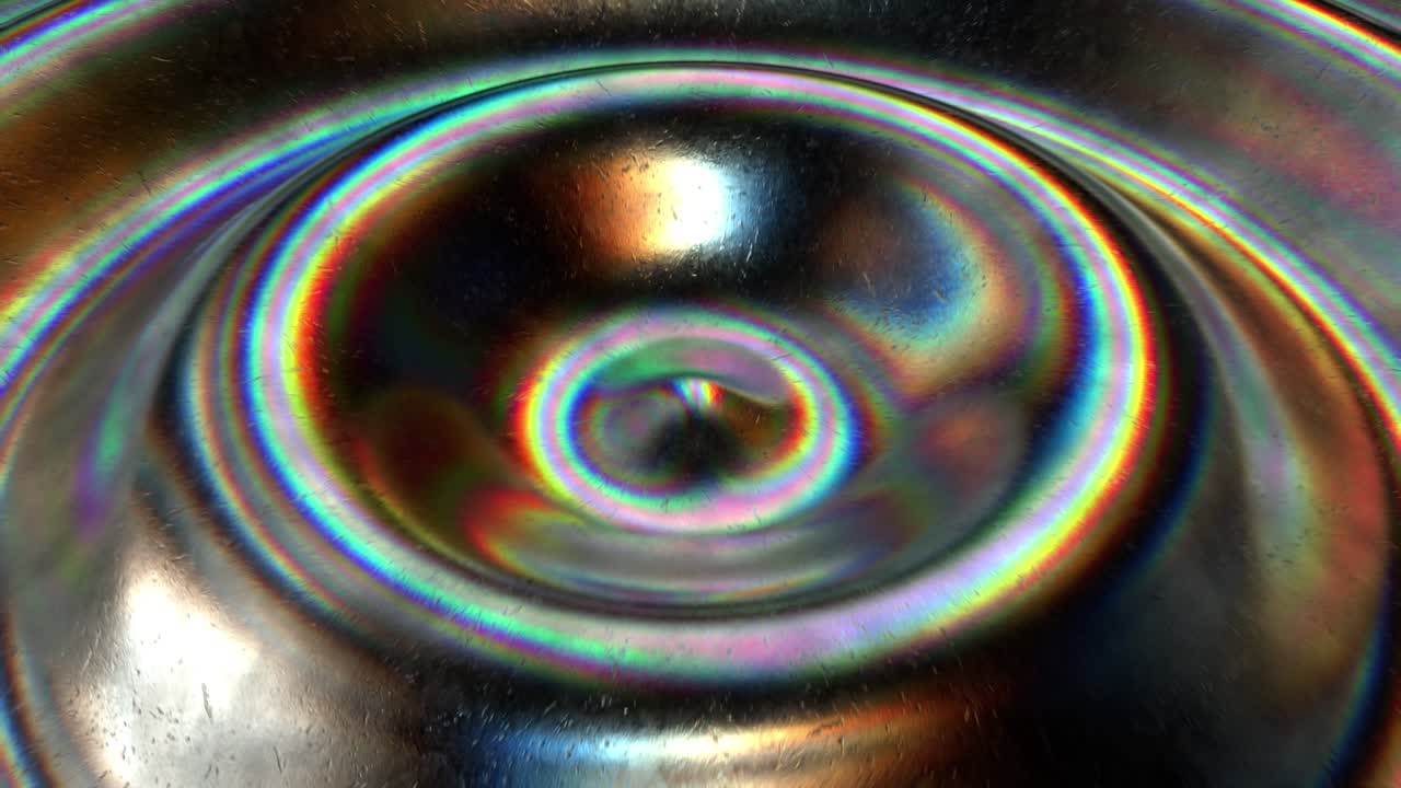 Moving Steel Circles Looped Abstract Animation Background
