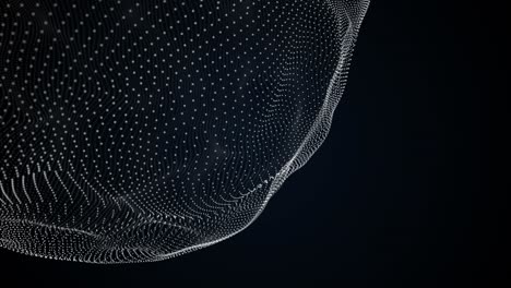 abstract 3d dotted sphere