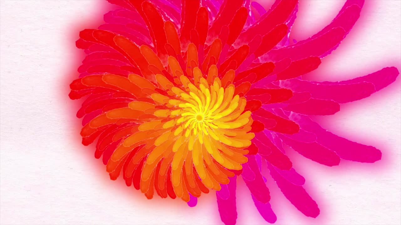 flor en espiral abstracta