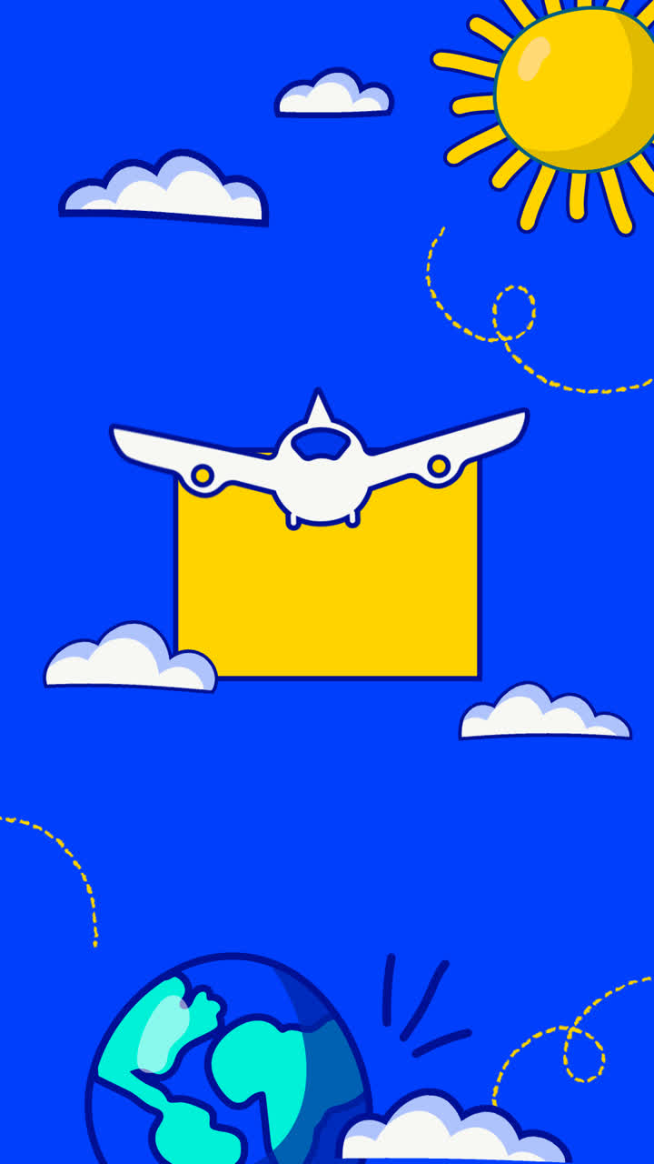 Motion Graphic of Travel template design