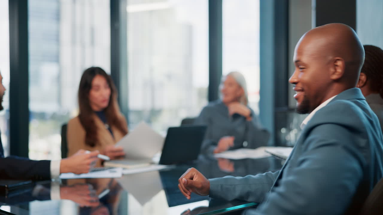 reunión de negocios en una sala de conferencias