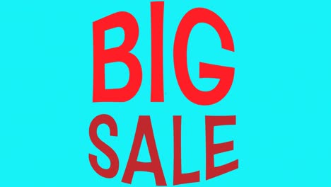 Animation-of-big-sale-text-on-rainbow-background