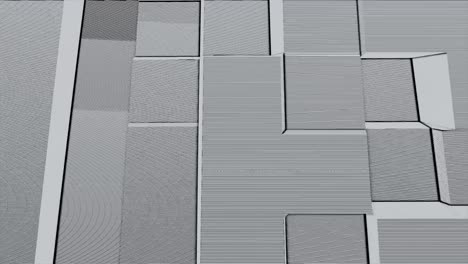fondo abstracto de superficie geométrica blanca. bucle sin costuras generado por computadora fondo de movimiento abstracto