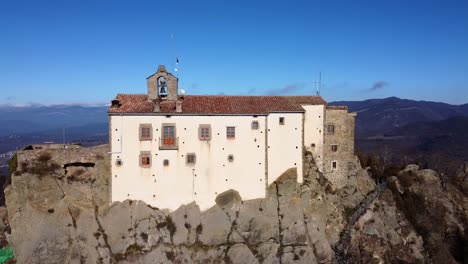 Close-up-Santuari-de-Bellmunt-in-Spain