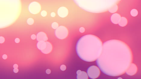 vibrant and blurry bubbles dancing on pink background