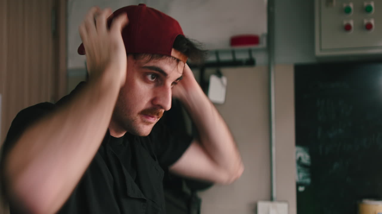 Man in a Black Shirt