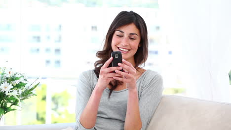 Woman-texting-on-her-phone