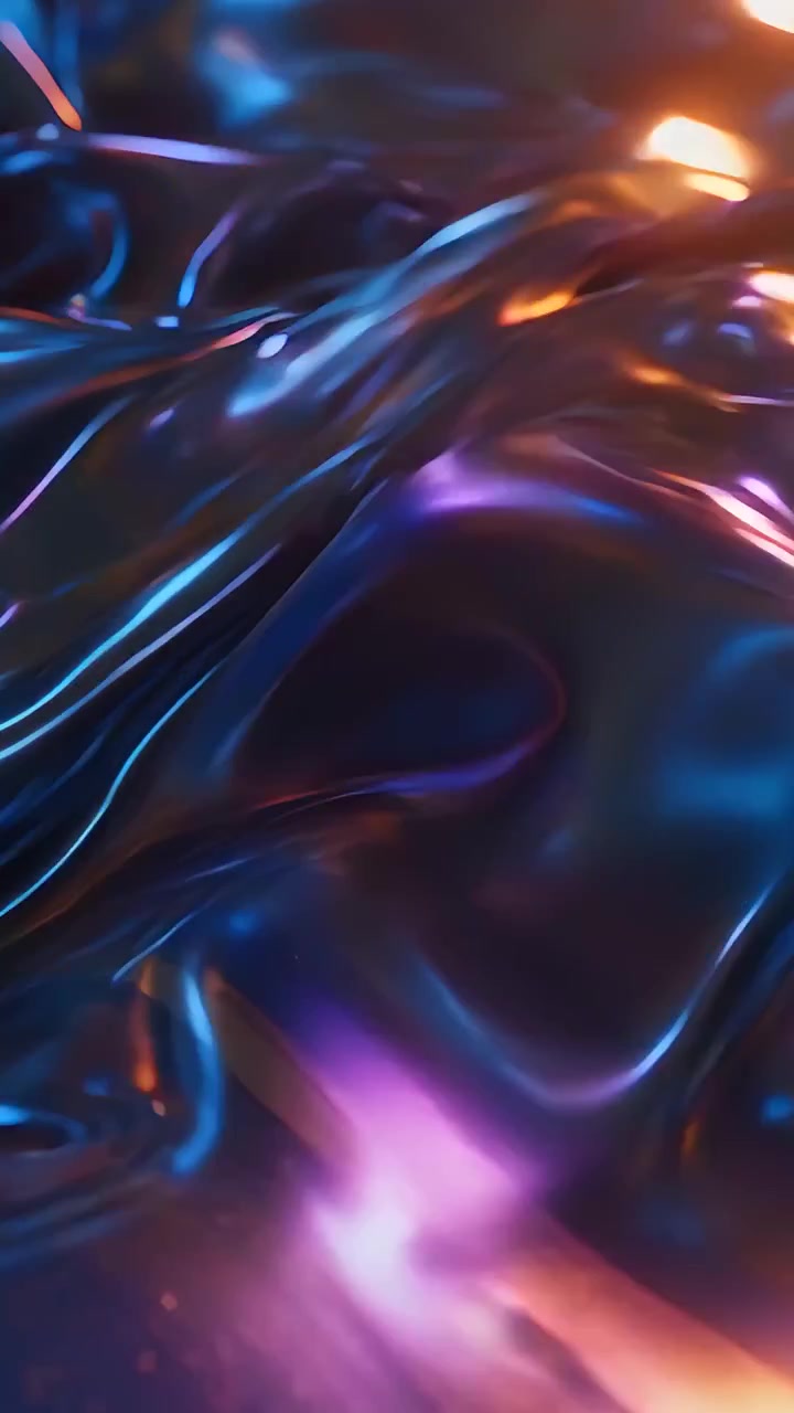 Sfondo di Onde Metalliche Astratte 4K