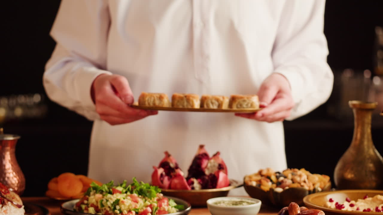 Aromatic Baklava on a Gold Plate