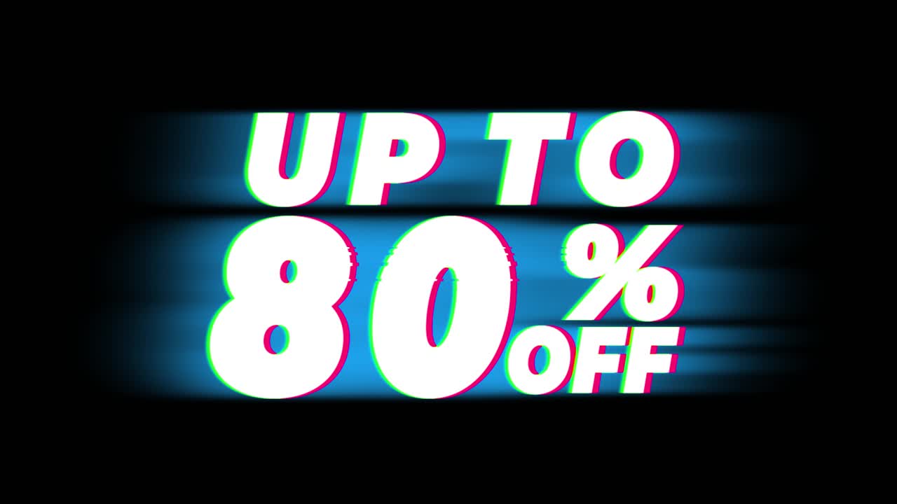 Up To 80% Off Sale Banner