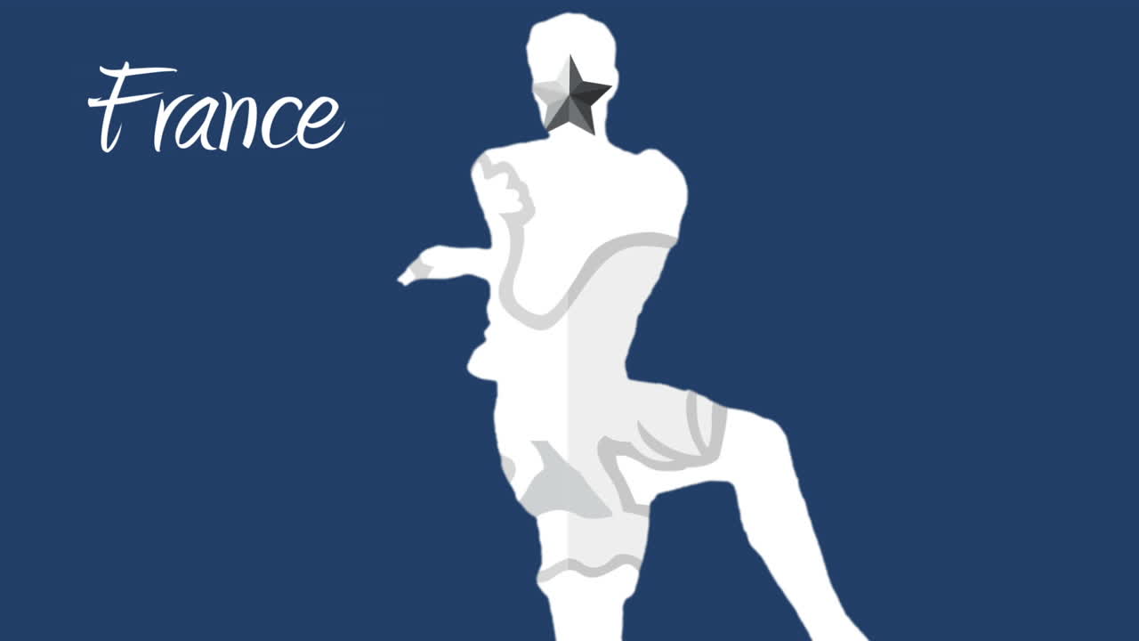 프랑스 월드컵 2014 선수와 함께 애니메이션