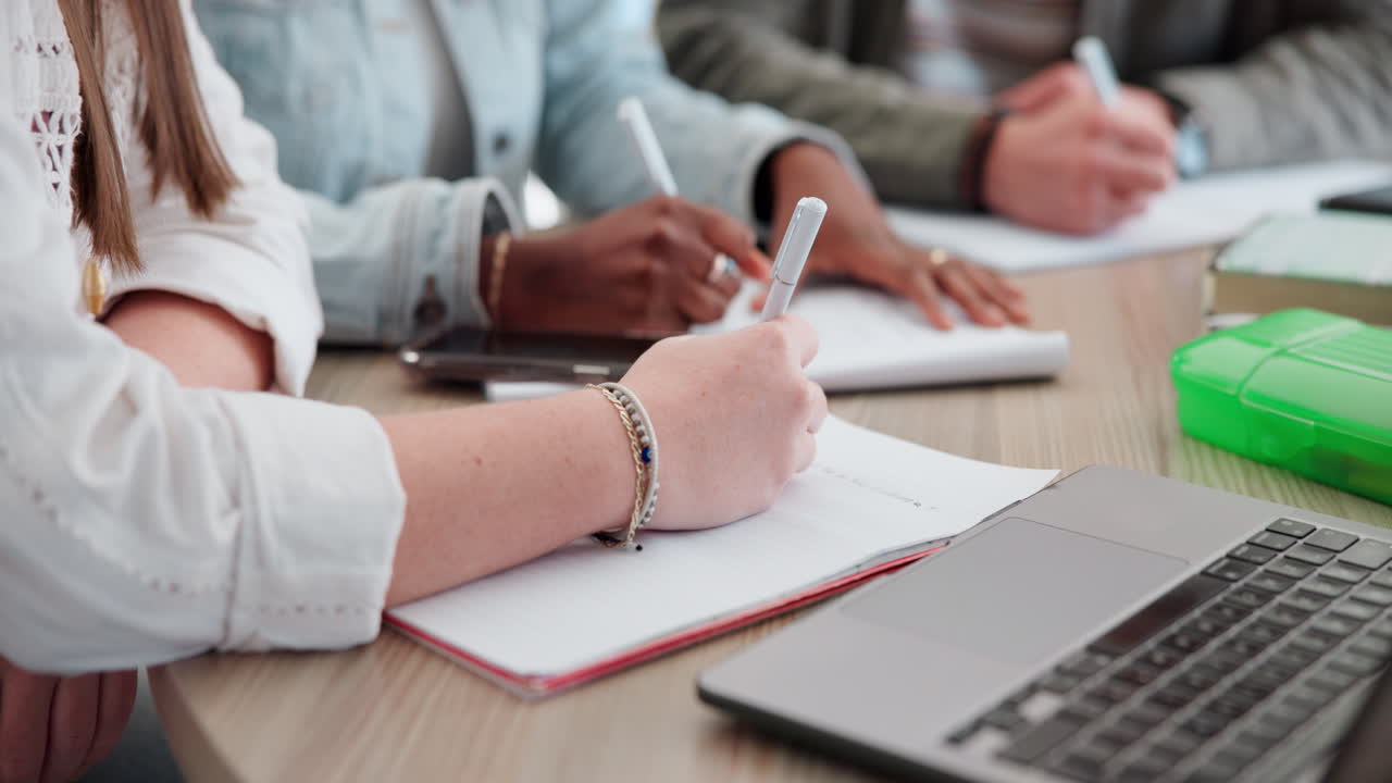 Students studying together at a table