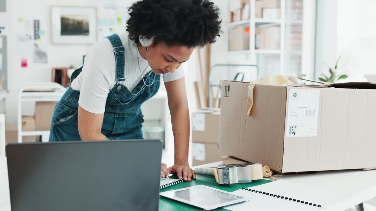 Delivery, ecommerce and shipping with woman