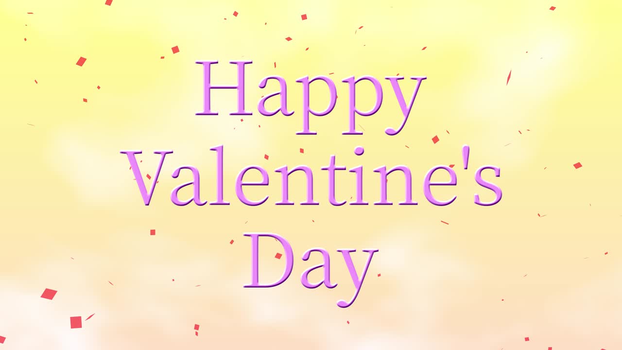 발렌타인 메시지 텍스트 애니메이션 모션 그래픽