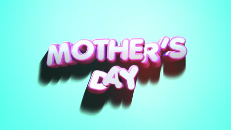 modern mother day text on fashion blue gradient