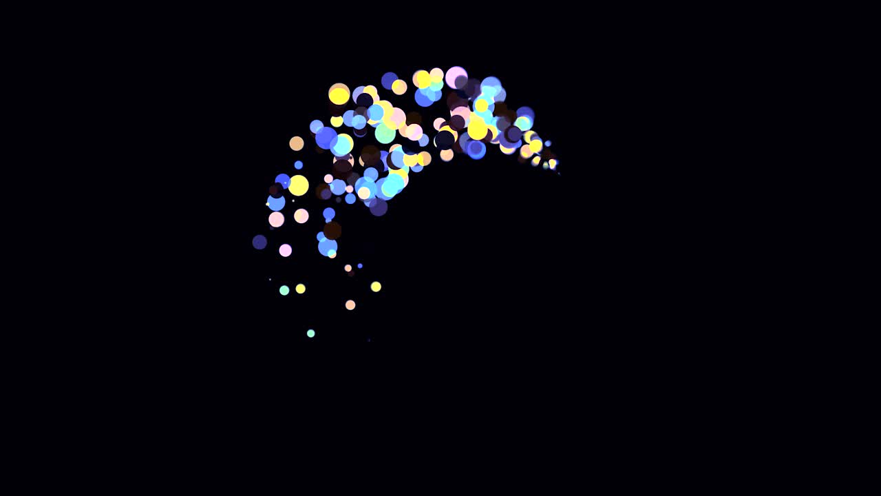 추상적인 다채로운 입자 폭발