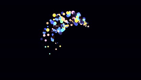 abstract colorful particle explosion